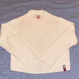 Tommy Hilfiger Ivory Cable Knit Sweater